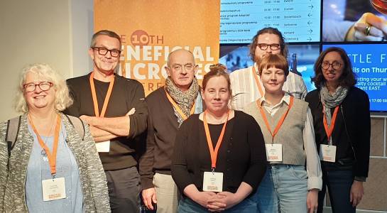 Picture of scientists from STLO at the Beneficial Microbes conference