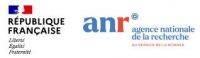 Agence Nationale de la Recherche logo, and French flag with the motto of France underneath.
